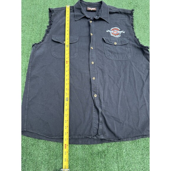 Biketoberfest 10th Anniversary Bike Week Daytona Beach Button Up 2002 Men’s XXL - Picture 8 of 8